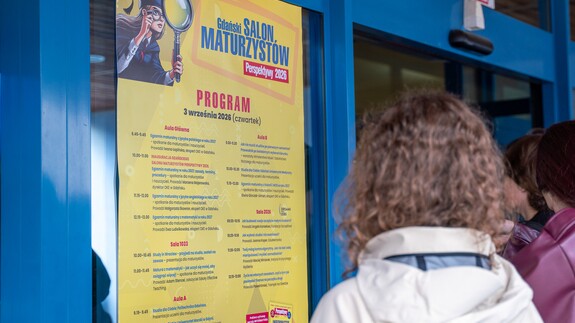 plakat z programem targ&oacute;w edukacyjnych Salon Maturzyst&oacute;w Perspektywy 2026