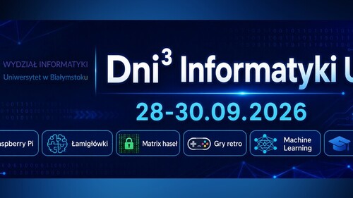 grafika informująca o Dniach Informatyki UwB