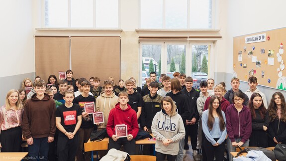 akcja Studiuj z UwB wśród uczniów ZSOiZ w Ciechanowcu