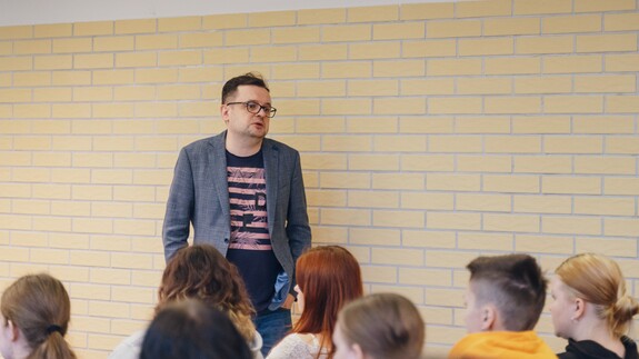 akcja edukacyjno-promocyjna Studiuj z UwB w Zespole Szkół w Sokółce