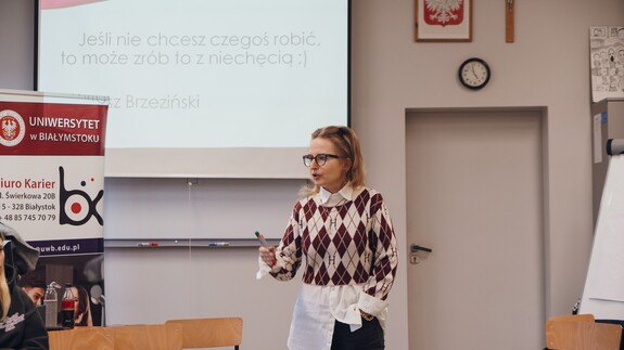 zajęcia kadry UwB w ZSHE w Białymstoku