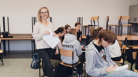 zajęcia kadry UwB w ZSHE w Białymstoku