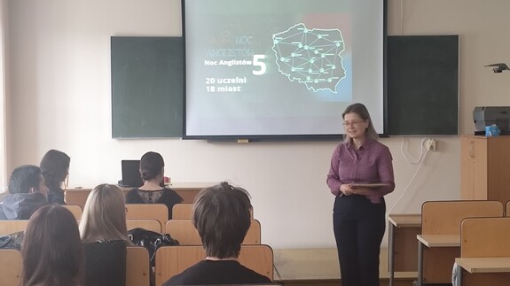 zajęcia w ramach Nocy Anglistów na Wydziale Filologicznym