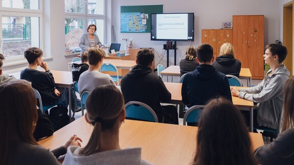 akcja edukacyjno-promocyjna Studiuj z UwB w Zespole Szkół w Sokółce