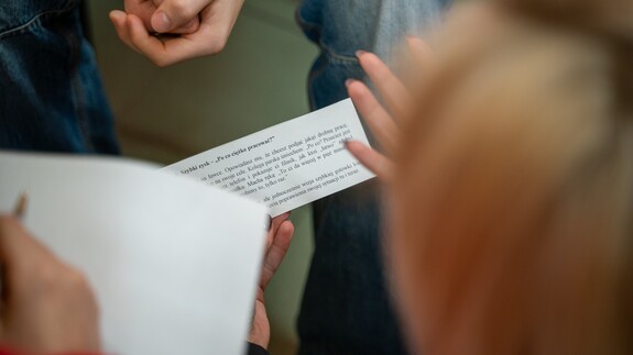 akcja Studiuj z UwB w ZSHE w B-stoku, zajęcia skierowane do uczniów, prowadzone przez kadrę uniwersytecką.