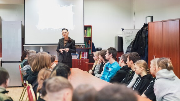 akcja Studiuj z UwB wśród uczniów ZSOiZ w Ciechanowcu