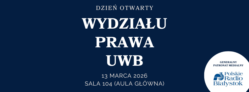dzień otwarty na wydziale prawa, grafika informacyjna