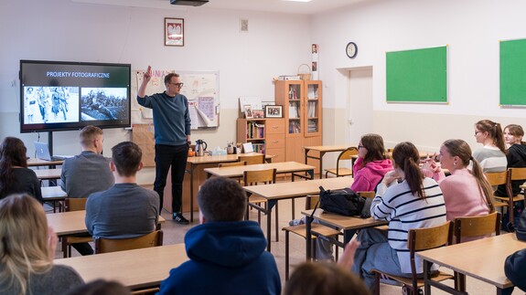 akcja spotkań edukacyjnych Studiuj z UwB w ZS w Sok&oacute;łce