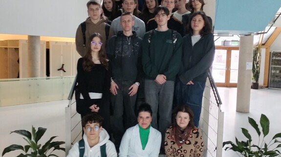 spotkanie z uczniami IV LO w Białymstoku w kampusie na zajęciach w ramach cyklu Podlasie w badaniach naukowych