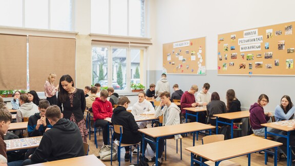 akcja Studiuj z UwB wśród uczniów ZSOiZ w Ciechanowcu